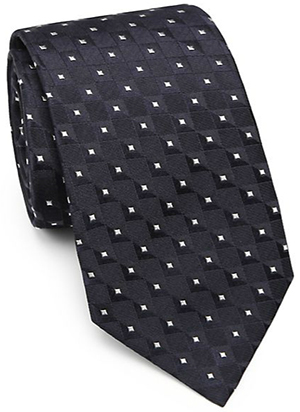 Armani Collezione Square Neat Silk Tie: US$160.