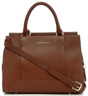 J By Jasper Conran women's Tan Leather Small Grab Bag: £135.20.