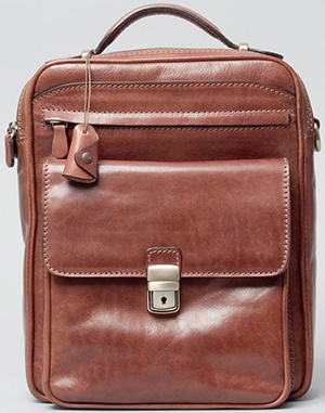 Maxwell Scott The Santinol Large Leather Shoulder Handbag for Men: £263.
