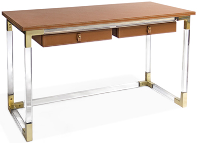 Jacques étagère Luxe Lucite desk: US$3,200.
