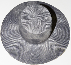 No.6 Reinhard Plank Strega Hat in Straw Para / Dirty Black: US$280.