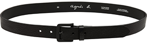 Agnès B. men's black belt Gabriel: US$105.