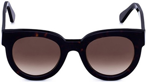 Loriblu Black celluloid frame women's sunglasses with brown shades lenses: 183.