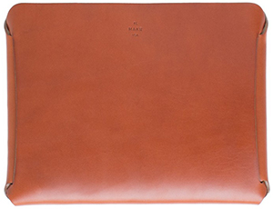 Makr iPad Tab Media Case Single piece of veg tanned leather. Hand Edge Painted. Heat formed with unique tab construction to ensure device security: US$180.