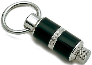 Underwood Cylinder Key Holder with 'Clou de Paris' Motif and Ring: US$195.