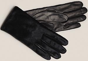 Kenneth Cole women's Calf Hair Gloves: US$198.
