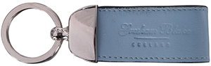 Gresham Blake Pale Blue Leather Keyring: €20.