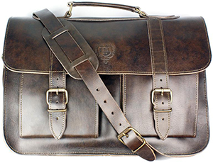University of Oxford University of Oxford classic calfskin brown leather briefcase: £200.