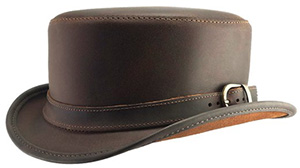 The Bromley, Finished Brown Leather with Carriage Band: US$136.95.
