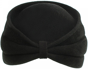 Jennifer Ouellette Women's Garbo Structured Felt Turban Hat with Center Pinch and Gathering: US$297.