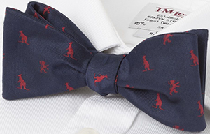 T.M.Lewin Navy Ashes 2015 Self-Tie Bow Tie: £25.