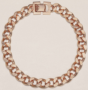 Kenneth Cole Rose Goldtone Chain Necklace: US$225.