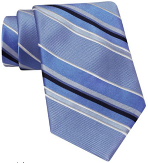 Claiborne Repp Stripe Silk Tie: US$30.
