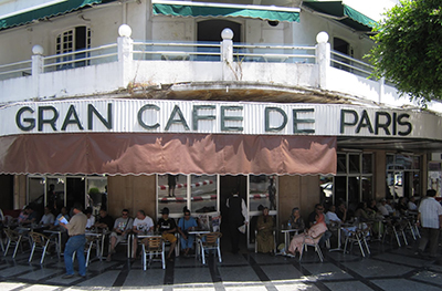 Gran Café de Paris, Place de France, Tangier, Morocco.
