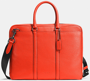 Coach Metropolitan Women's Slim Brief in Pebble Leather: US$495.