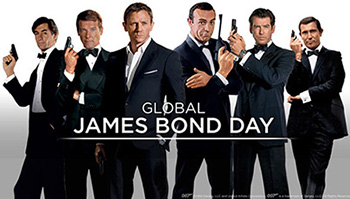 5th October is official Global James Bond Day - this date marks the anniversary of the release of DR. NO in 1962.