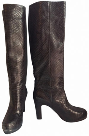 Devi Kroell Black Exotic leathers Boots.