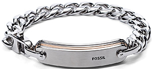 Fossil Tri-Tone Layer Men's Bracelet: £59.
