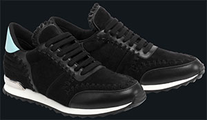 Louis Leeman Black Leather and Suede men's sneakers: US$680.