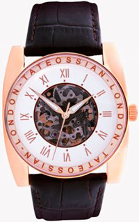 Tateossian Gulliver Skeleton Watch in Ion Plated Rose Gold Finish: €695.