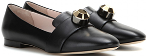 Christopher Kane Embellished leather loafers: US$785.