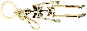 Alexander McQueen Skeleton Men's Key Ring: US$275.