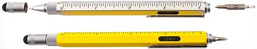 Monteverde Touch Screen Stylus Tool Ballpoint Pen, Yellow (MV35212).
