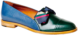 Band of Outsiders Deep Midnight Loafer Flat W Bowtie: US$425.