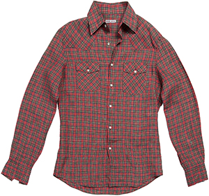 Michael Bastian Tartan Linen Western Men's Shirt: US$495.