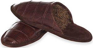 Brooks Brothers Shearling Slippers: US$148.
