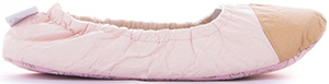 Bedroom Athletics Women's Serena Tyvek Ballerina Slippers in Soft Pink / Natural: £15.