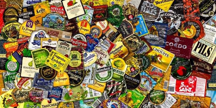 Beer brands.