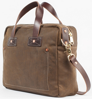 Billy Reid Olive Briefcase: US$425.