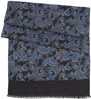 Boss Men's wool with a Paisley pattern Scarf: £95.