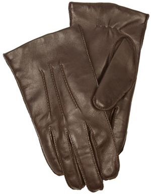 Harvie & Hudson Brown Leather Gloves: £42.50.