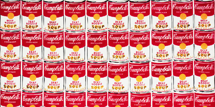 Campbell's Soup Cans, which is sometimes referred to as 32 Campbell's Soup Cans, is a work of art produced in 1962 by Andy Warhol (1928-1987).