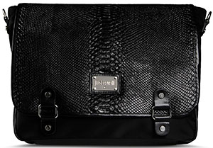 Just Cavalli Printed leather, Logo detail, Techno fabric, Internal zip pocket, Removable shoulder strap Men's Shoulder Bag: US$745.