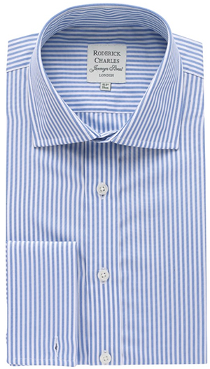 Roderick Charles Blue/White Bengal Stripe Shirt: £39.
