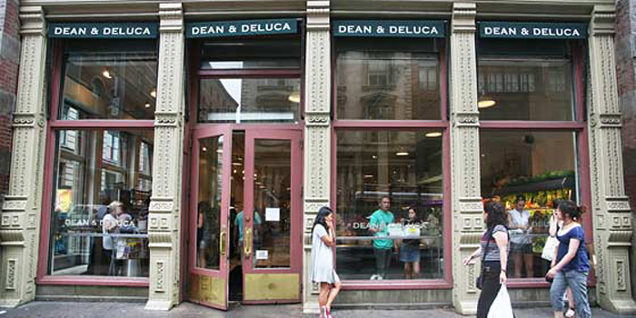 Dean & Deluca's Soho flagship store: 560 Broadway, New York, NY 10012, U.S.A. Chain of upscale grocery stores and online gourmet suppliers since 1977.