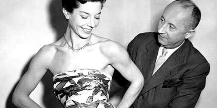 French fashion designer Christian Dior (1905-1957).