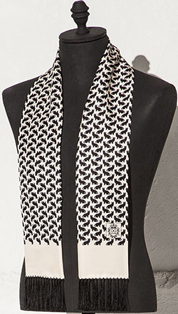 Dolce&Gabbana men's printed silk scarf: US$475.