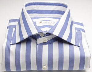 Domenico Vacca white-blue strips shirt: US$490.