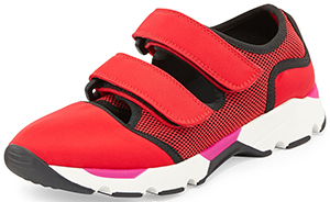 Marni Double Grip-Strap Women's Sneaker, Red: US$580.