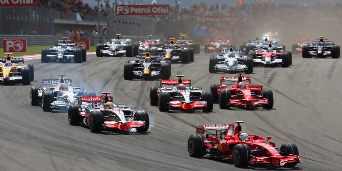 Formula 1 auto racing.
