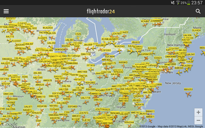 Flightradar24..