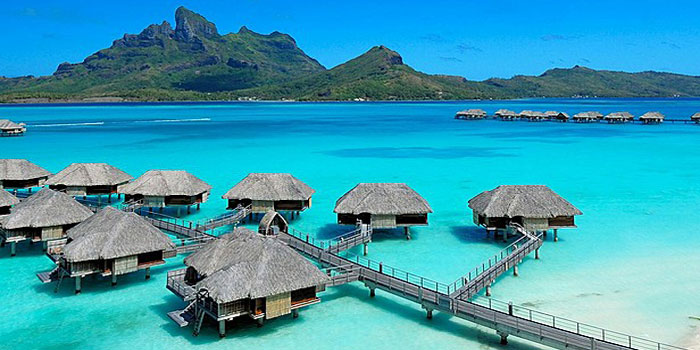 Four Seasons Resort Bora Bora, French Polynesia.