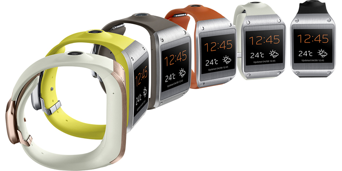 Samsung GALAXY Gear smartwatch.