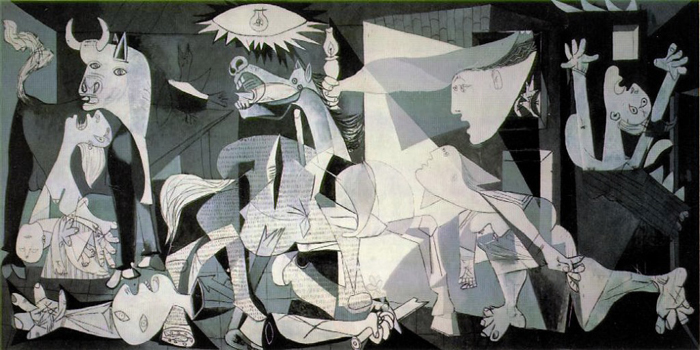 Guernica (1937) is a painting by Pablo Picasso (1881-1973).