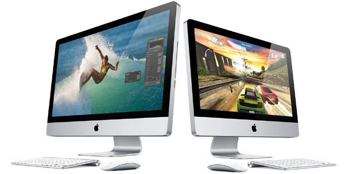 Apple iMac desktops.