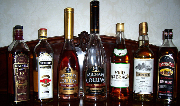Irish whiskeys.